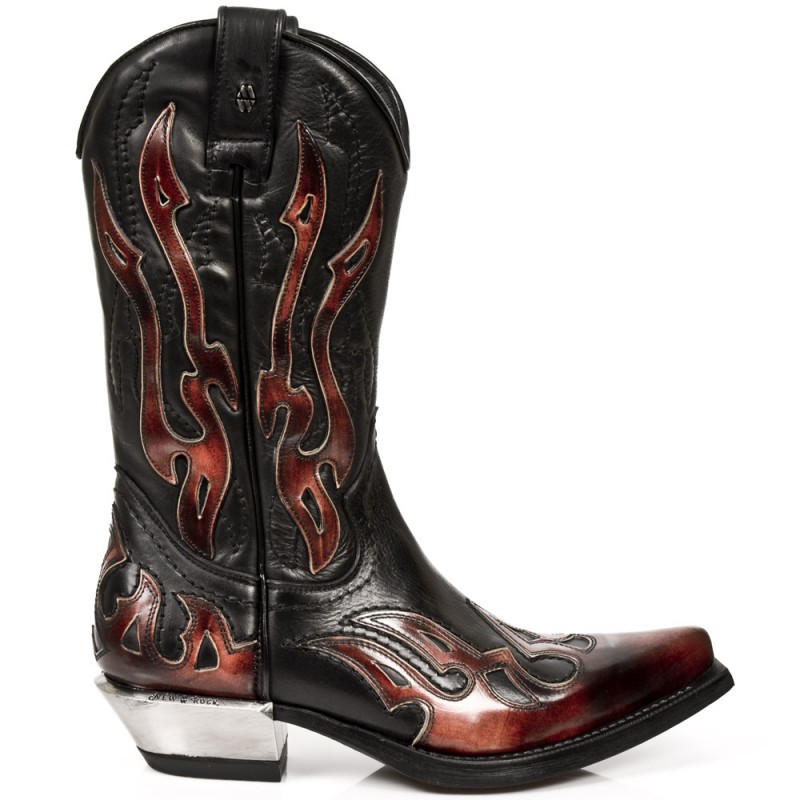 Orange and black deals cowboy boots